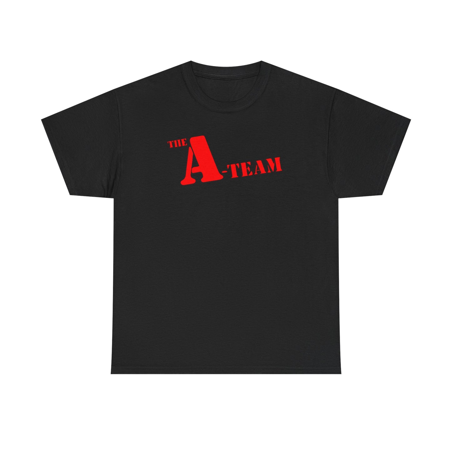 A-Team Graphic Tee — Retro Red Logo Vintage Crew T-Shirt