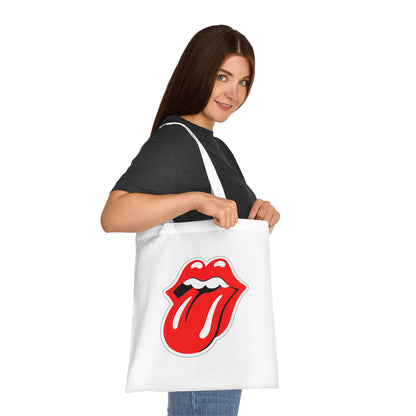 Rock Red Tongue Graphic Tote Bag