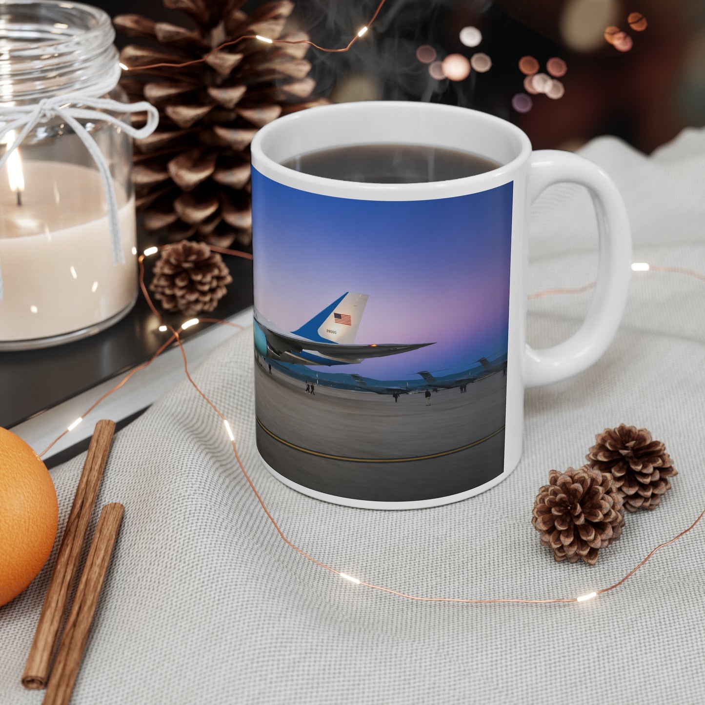 Air Force One Photo Mug — 11oz & 15oz Ceramic Coffee Cup