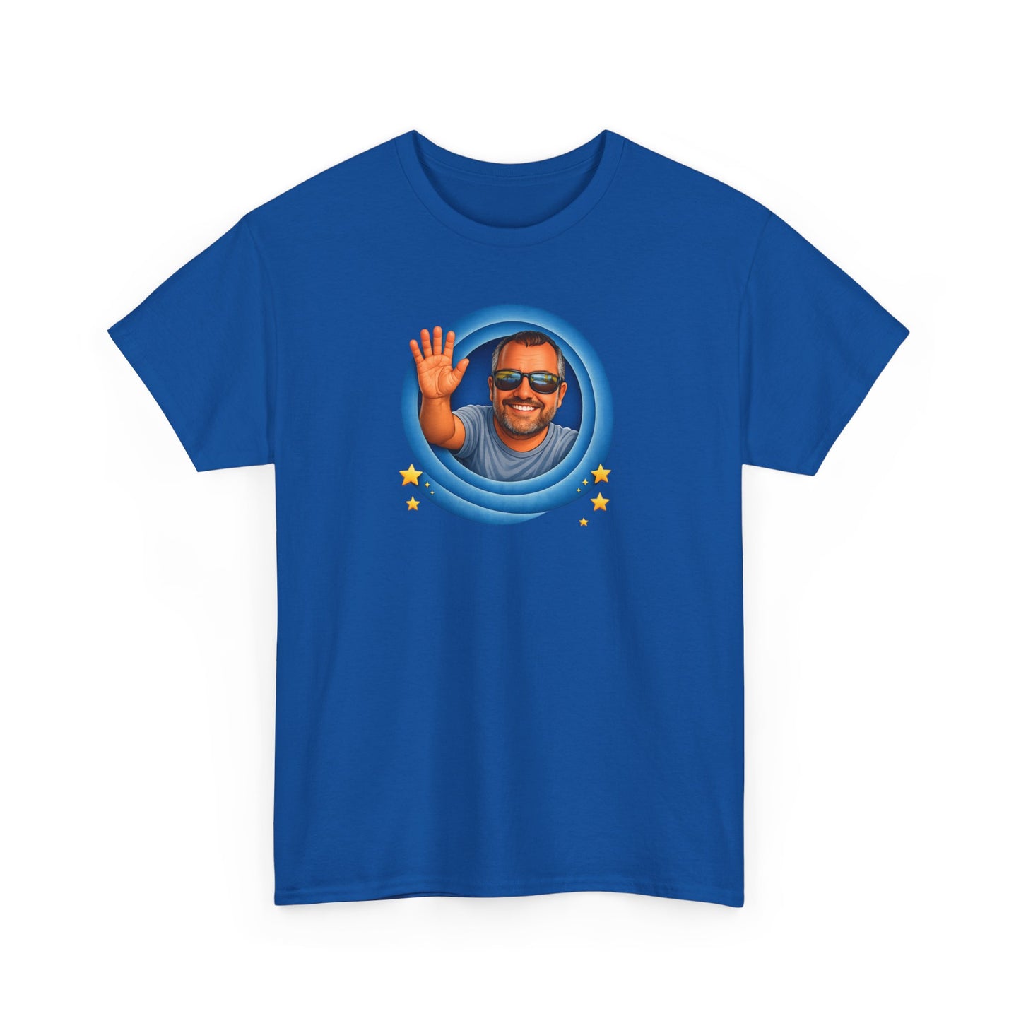T-Shirt — "That's All, Folks!" Waving Portrait Graphic Tee