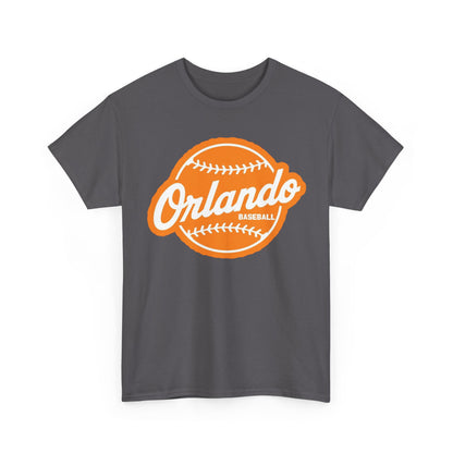 Orlando Baseball Tee — Vintage Orange Baseball Logo T‑Shirt