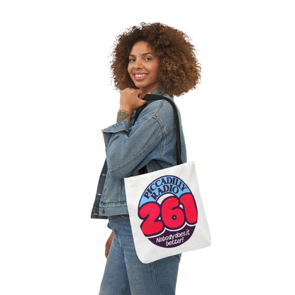 Tote Bag — Retro 'Piccadilly Radio 261' Vintage Logo Canvas Tote