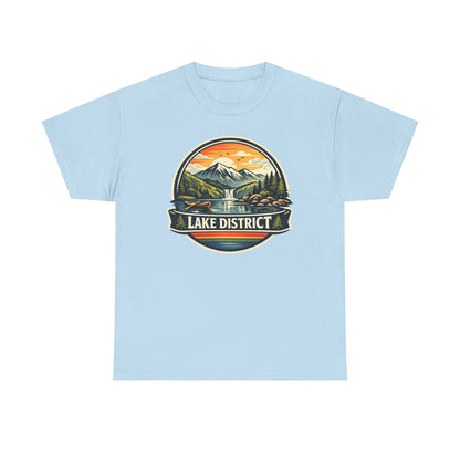 Lake District Graphic Tee — Scenic Mountain & Lake Camping Shirt