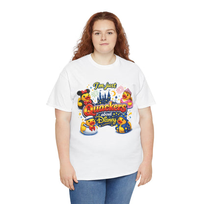 Quackers About Disney Rubber Duck Tee — "I'm Just Quackers About Disney" Graphic T-Shirt