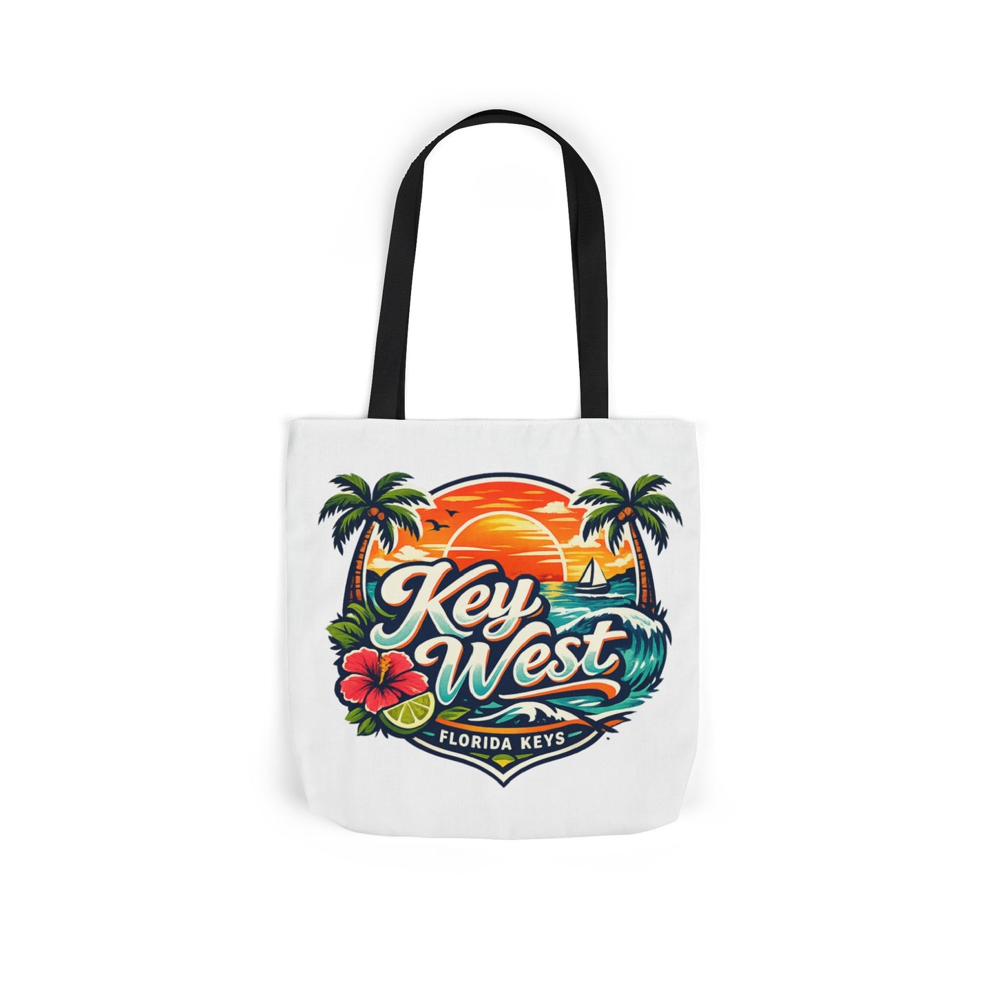 Key West Sunset Canvas Tote