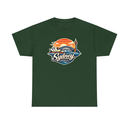 Sydney Australia Sunset Tee — Vintage Coastal Travel T‑Shirt