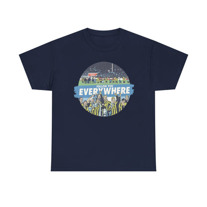 Manchester City T-Shirt — Follow Me Everywhere Soccer Fan Design