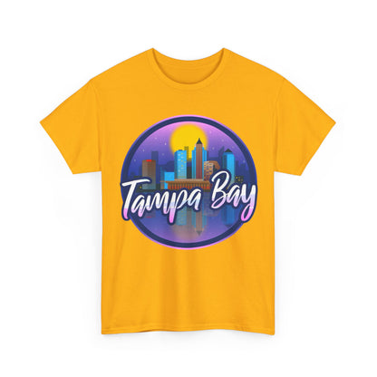 Tampa Bay Skyline T-Shirt — Retro Sunset Cityscape Tee