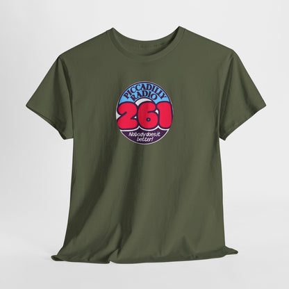 Piccadilly Radio '261' Logo T‑Shirt — Vintage Unofficial Radio Station Graphic Tee
