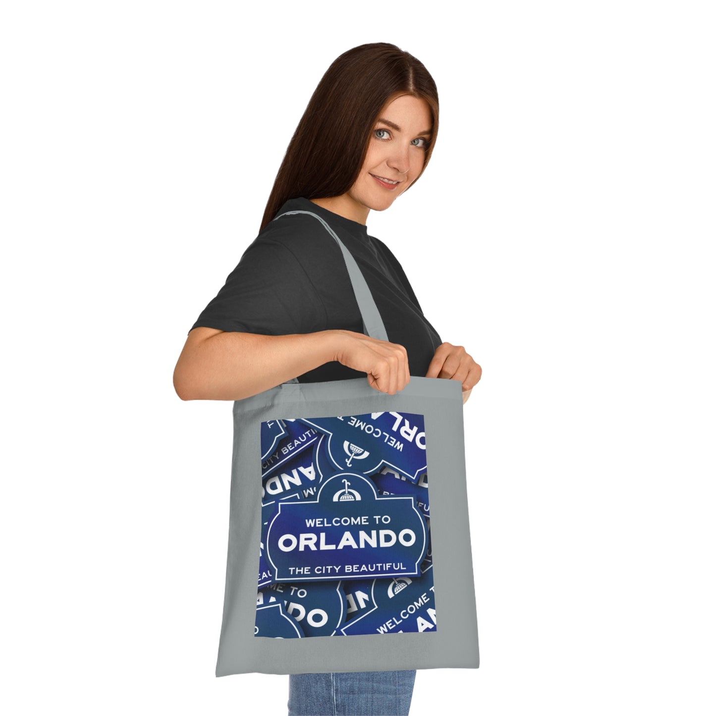 Orlando Souvenir Tote Bag – "Welcome to Orlando" City Beautiful Cotton Shopper
