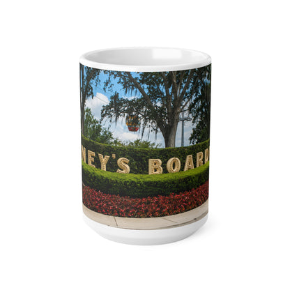 Disney Boardwalk Entrance Photo Ceramic Mug — 11oz & 15oz Coffee Cup