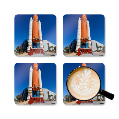 Space Shuttle Atlantis Cork Coaster Set — Kennedy Space Center Souvenir