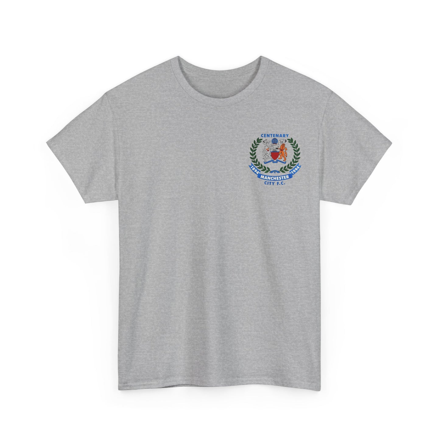Manchester City F.C. Centenary Crest Tee — 1894–1994 Football Club Shirt