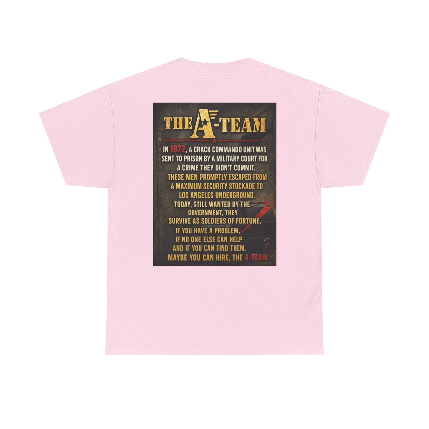 A-Team Graphic Tee — Retro TV Series Logo & Character Poster T-Shirt
