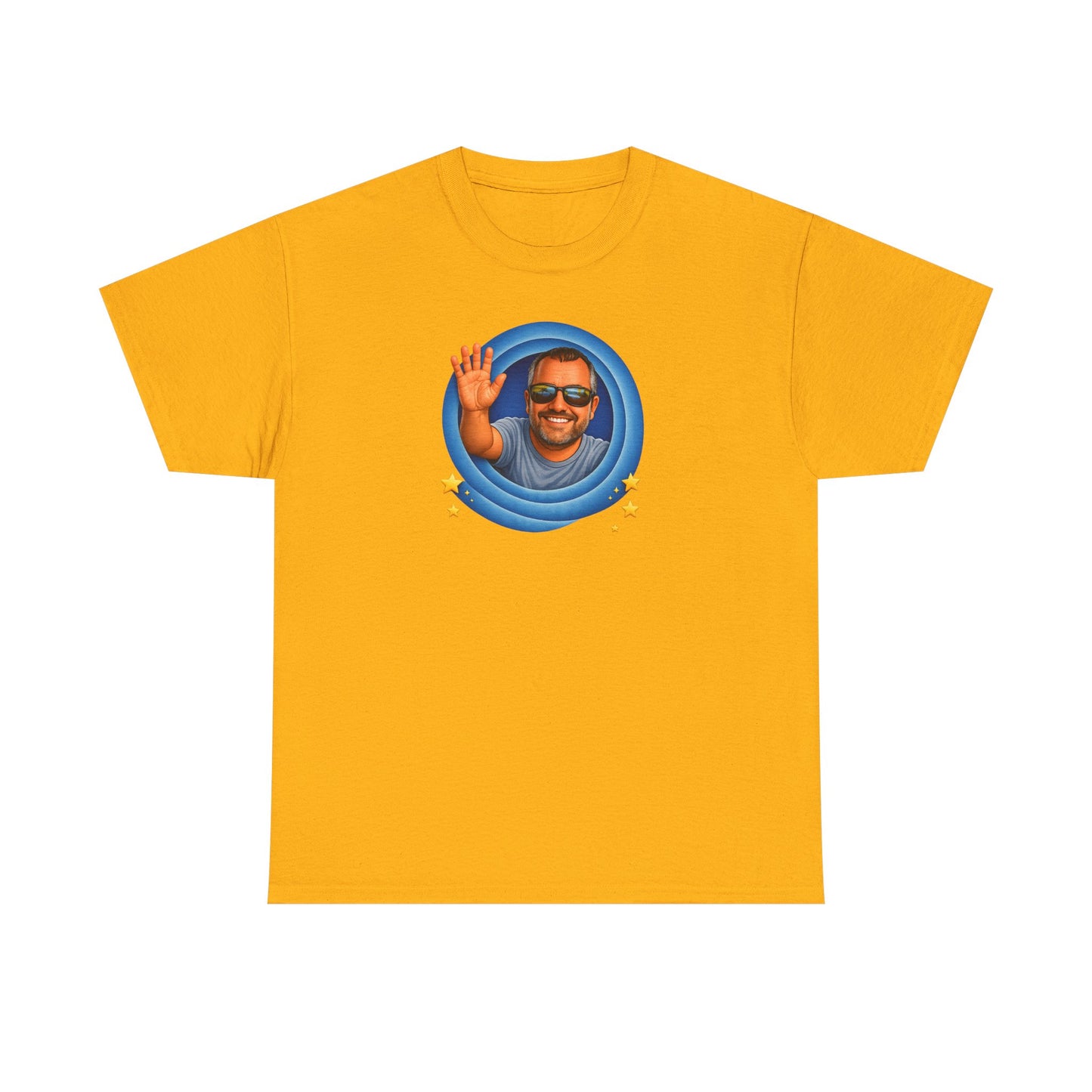 T-Shirt — "That's All, Folks!" Waving Portrait Graphic Tee