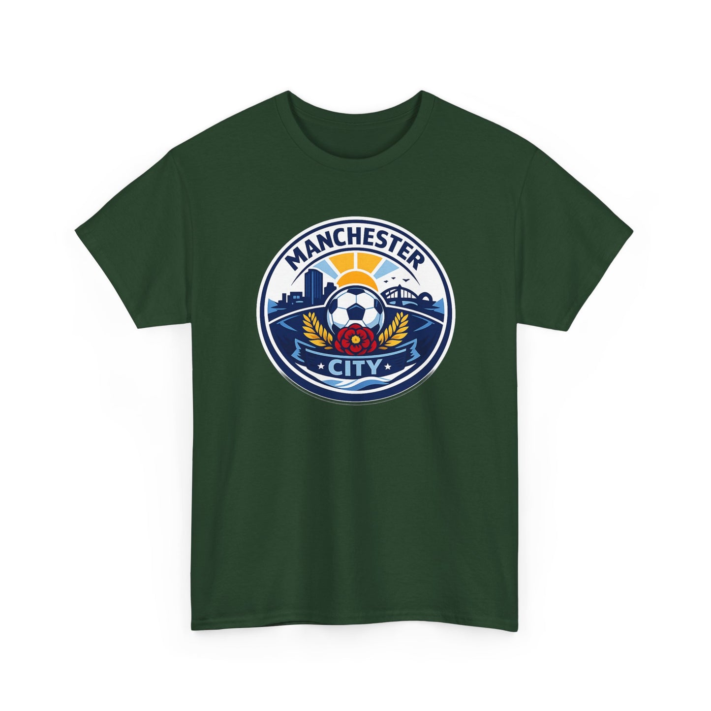 Manchester City Unofficial Soccer Logo T-Shirt — Football Fan Tee