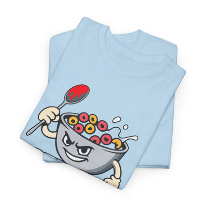Cereal Killer Graphic Tee — Funny Breakfast Cartoon T‑Shirt