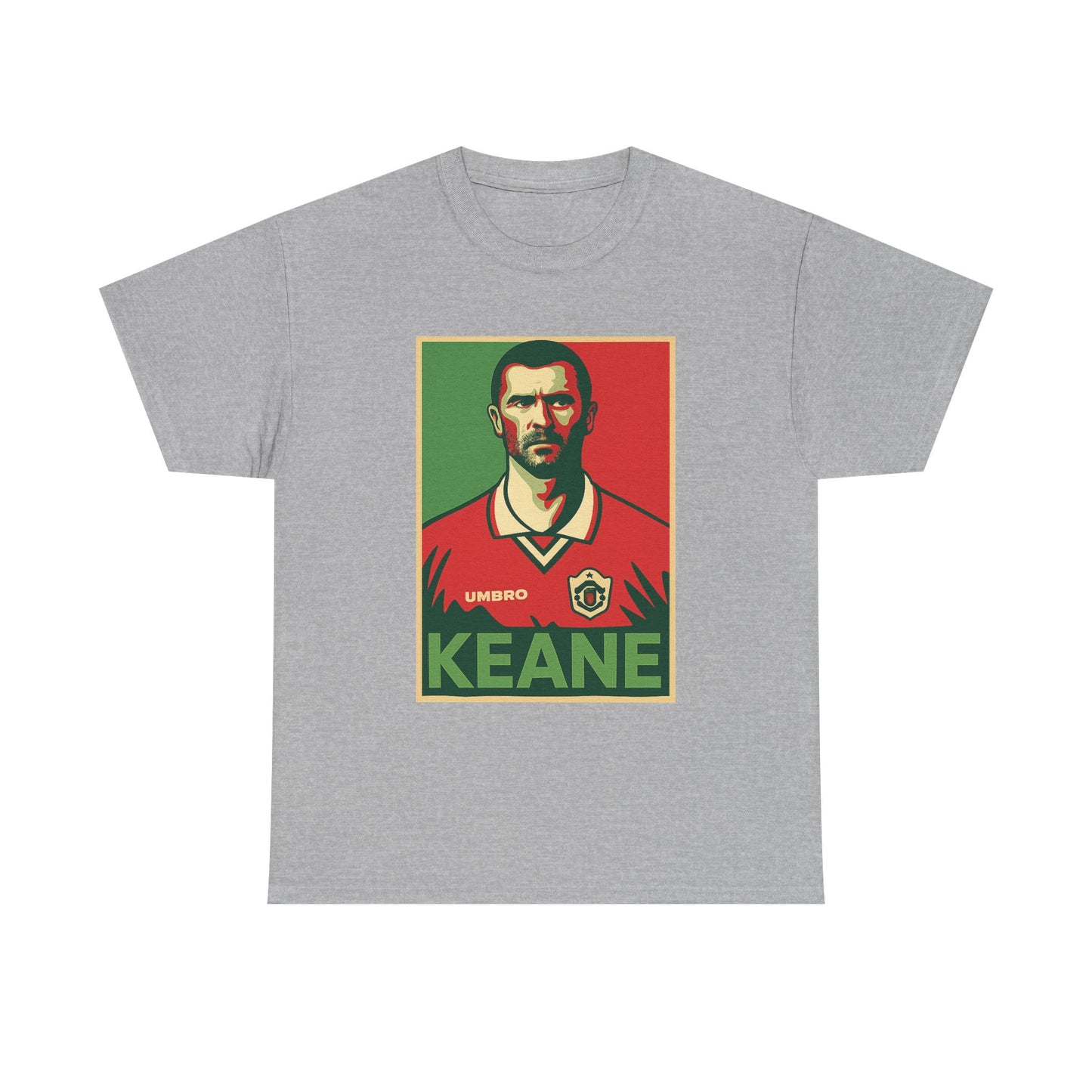 Keane Football Poster Tee — Retro Soccer Jersey Graphic T-Shirt