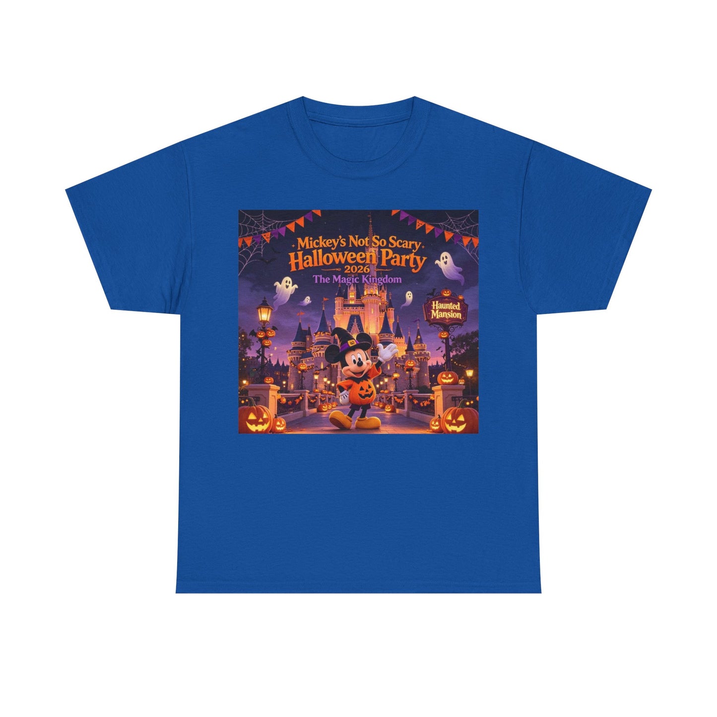 Halloween Mickey T-Shirt — "Not So Scary Halloween Party" Castle Graphic Tee