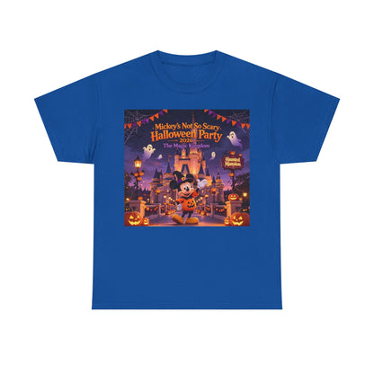 Halloween Mickey T-Shirt — "Not So Scary Halloween Party" Castle Graphic Tee