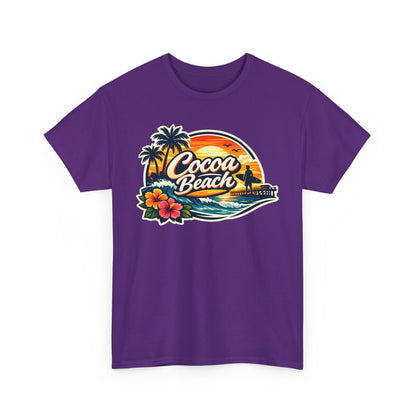 Cocoa Beach Vintage Sunset T-Shirt