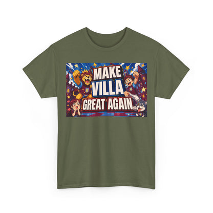 Aston VIlla Make Villa Great Again T-Shirt — Funny Political Parody Tee