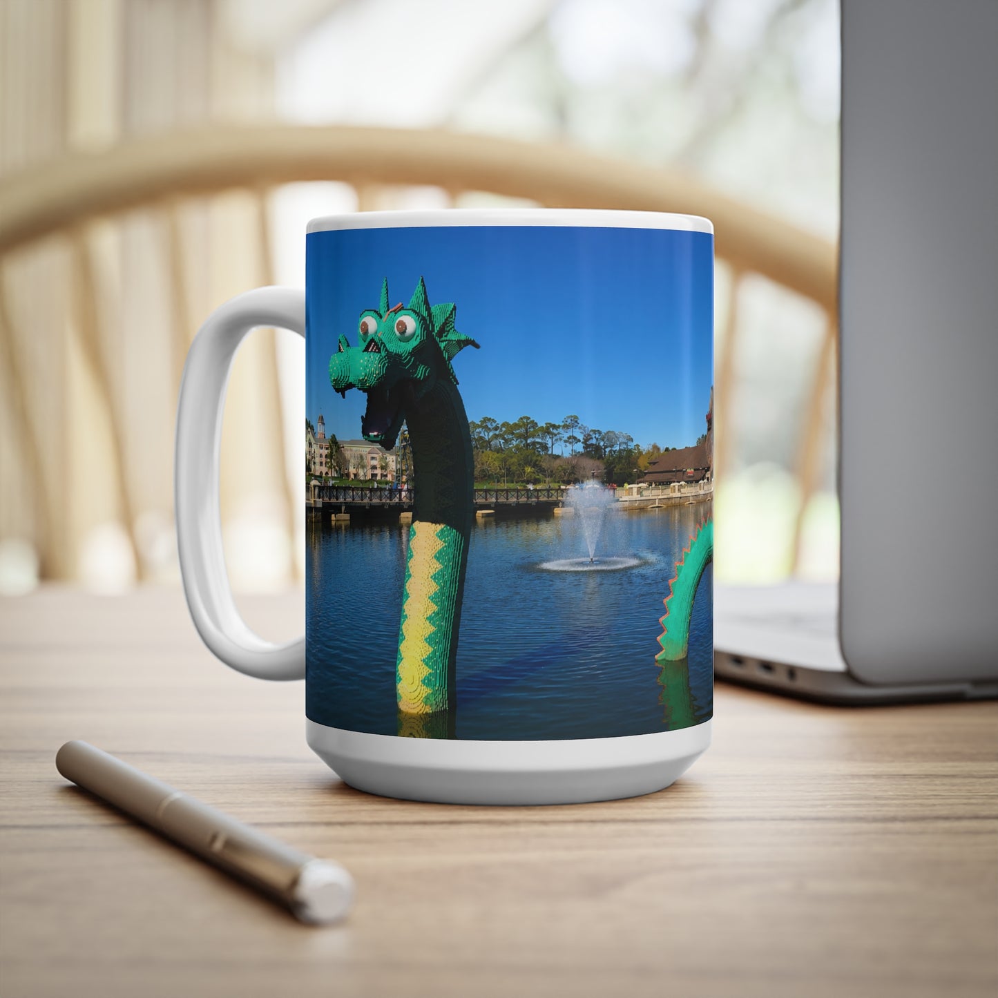 Disney Springs Dragon Ceramic Mug – Scenic Waterfront 11oz/15oz Coffee Cup