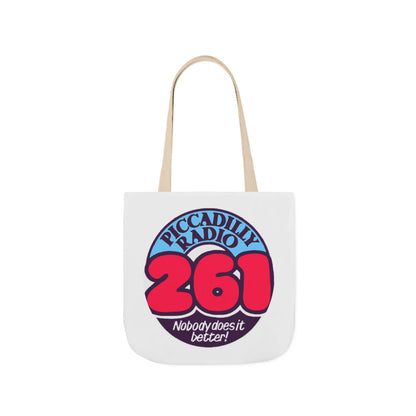 Tote Bag — Retro 'Piccadilly Radio 261' Vintage Logo Canvas Tote