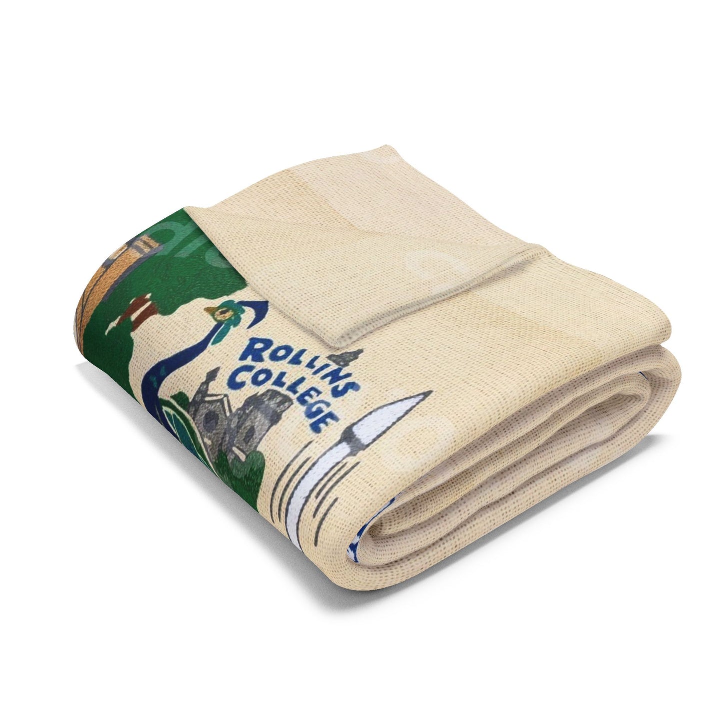 Orlando Vintage Map Fleece Blanket