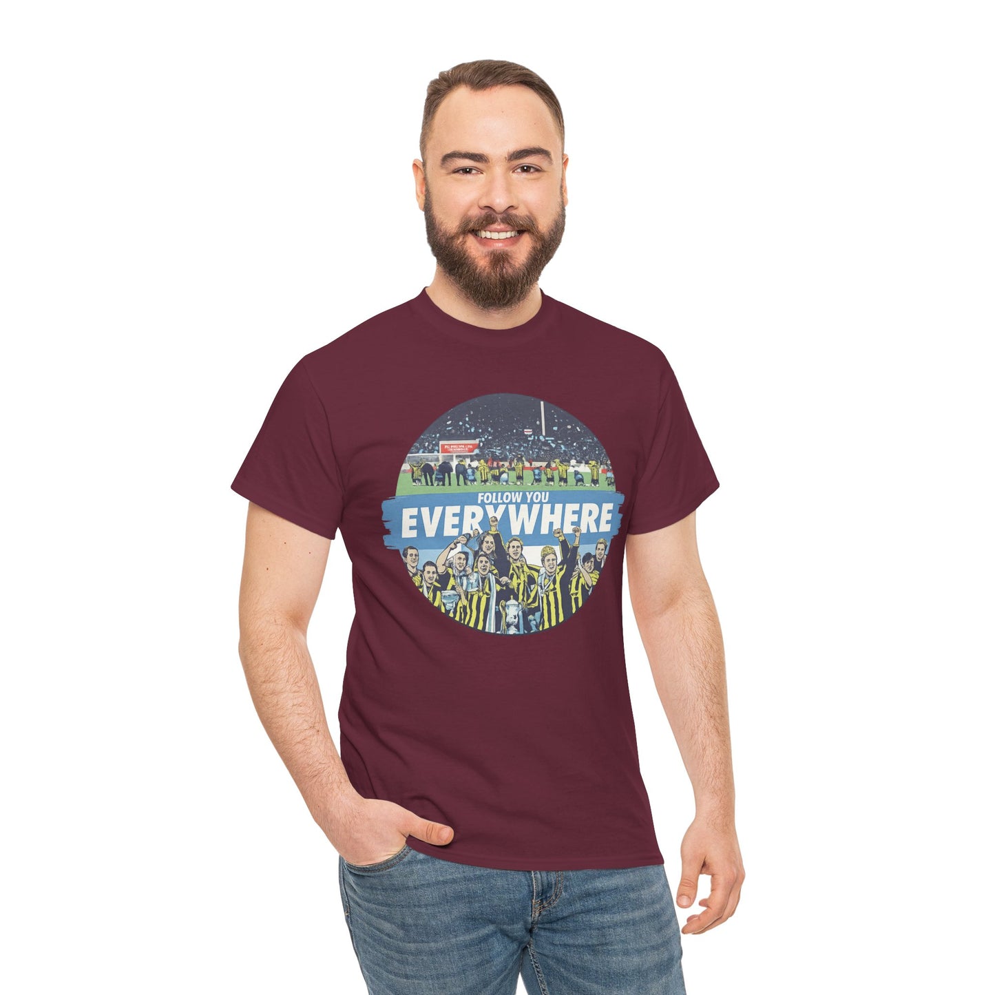 Manchester City T-Shirt — Follow Me Everywhere Soccer Fan Design