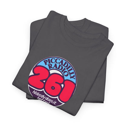 Piccadilly Radio '261' Logo T‑Shirt — Vintage Unofficial Radio Station Graphic Tee