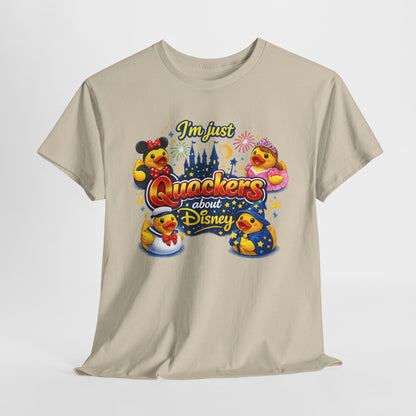 Quackers About Disney Rubber Duck Tee — "I'm Just Quackers About Disney" Graphic T-Shirt