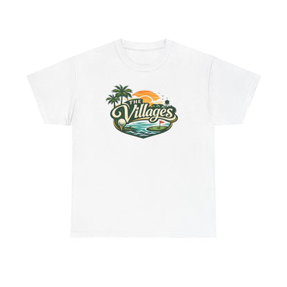 The Villages of Florida Sunset Logo Tee - Florida Palm Beach Retro T-Shirt