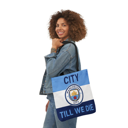 City Till We Die Unofficial Canvas Tote Bag — Manchester Football Fan Bag