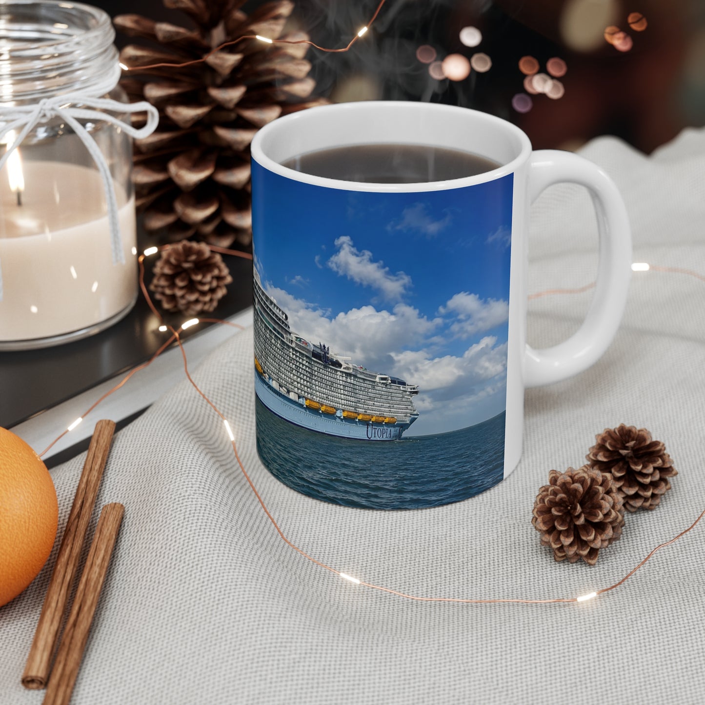 Royal Caribbean Cruise Ship Ceramic Coffee Cups, 11oz, 15oz