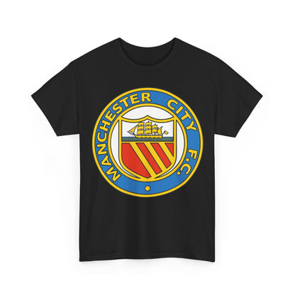 Manchester City Football Club Retro Crest T-Shirt - Retro Soccer Fan Tee