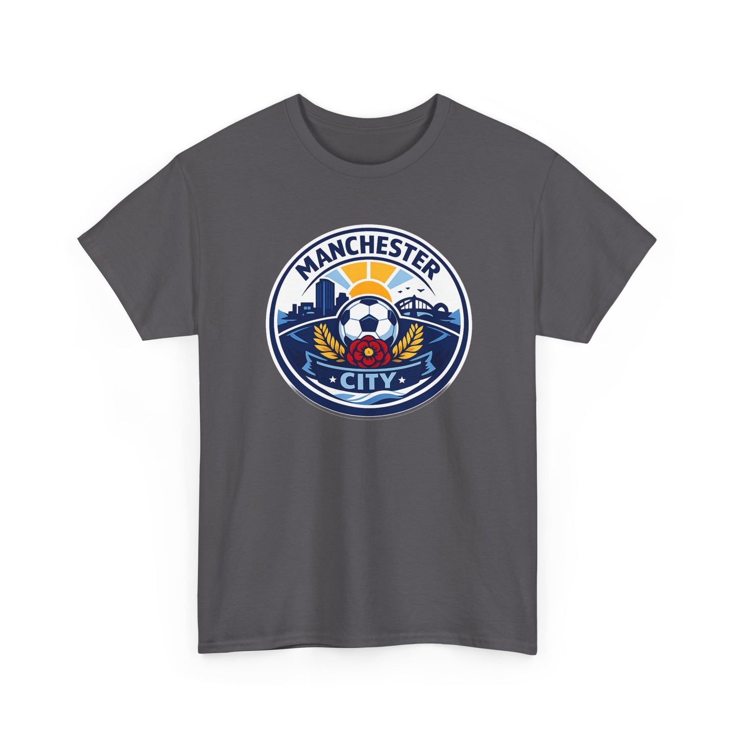 Manchester City Unofficial Soccer Logo T-Shirt — Football Fan Tee