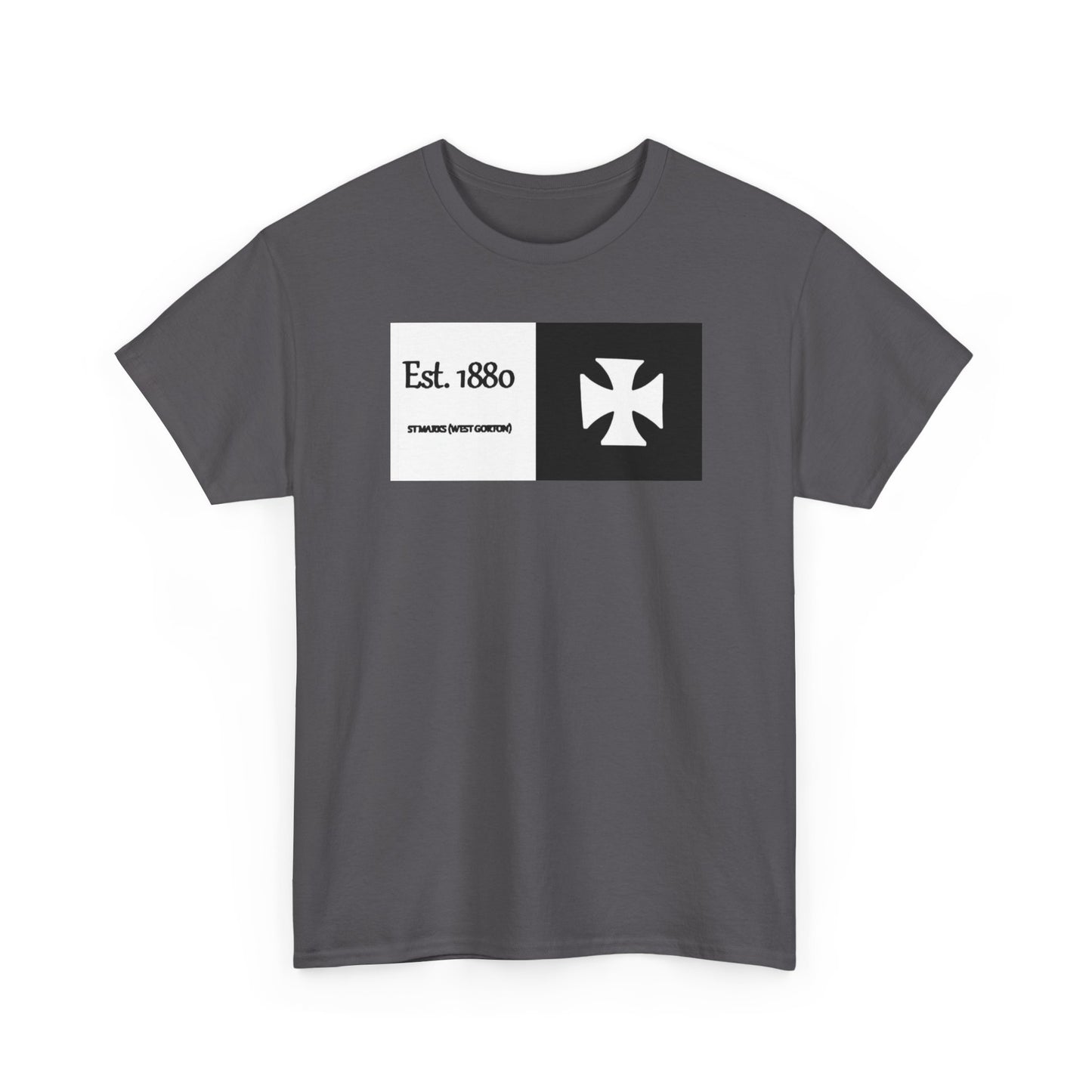 ST Mark's West Gorton (Manchester City) Est. 1880 Cross Logo T-Shirt