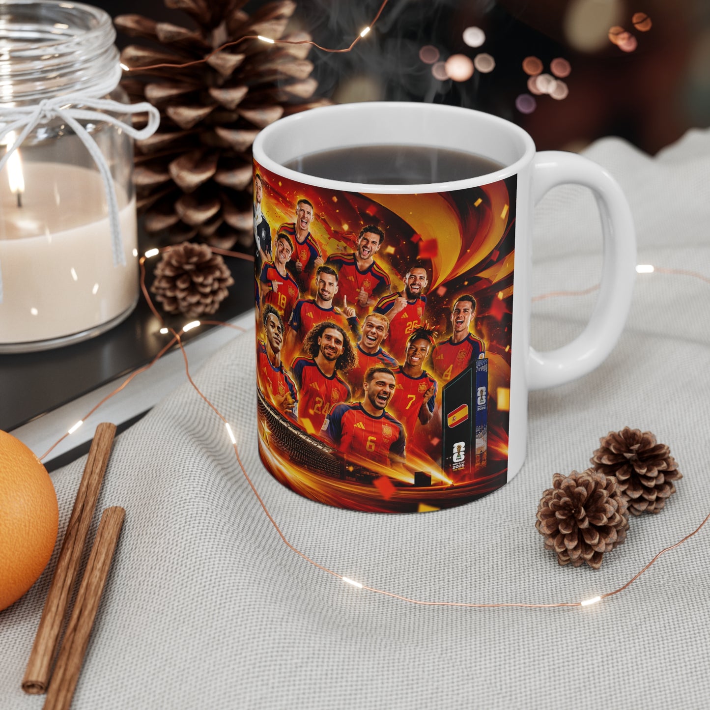 Spain World Cup Winners Team Photo Ceramic Mug – 11oz & 15oz