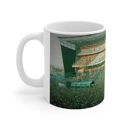 Oasis at Maine Road Stadium Concert Crowd Photo Mug — Vintage Live Music Coffee Cup (11oz & 15oz)