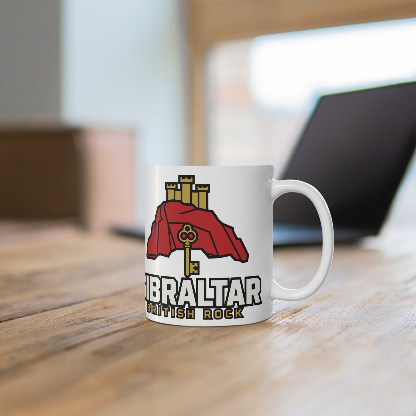 Gibraltar British Rock Ceramic Coffee Cups, 11oz, 15oz