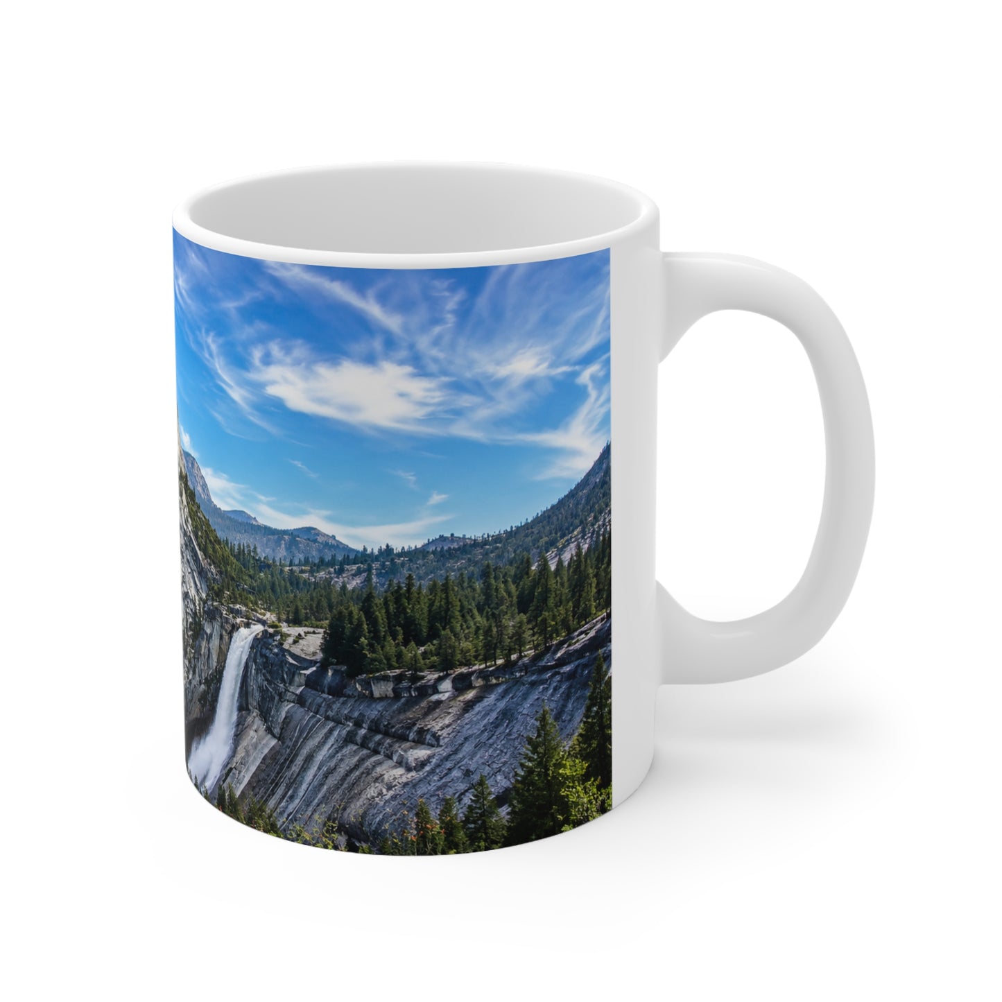 Yosemite Valley Scenic Photo Mug — Mountain Landscape Coffee Cup (11oz & 15oz)