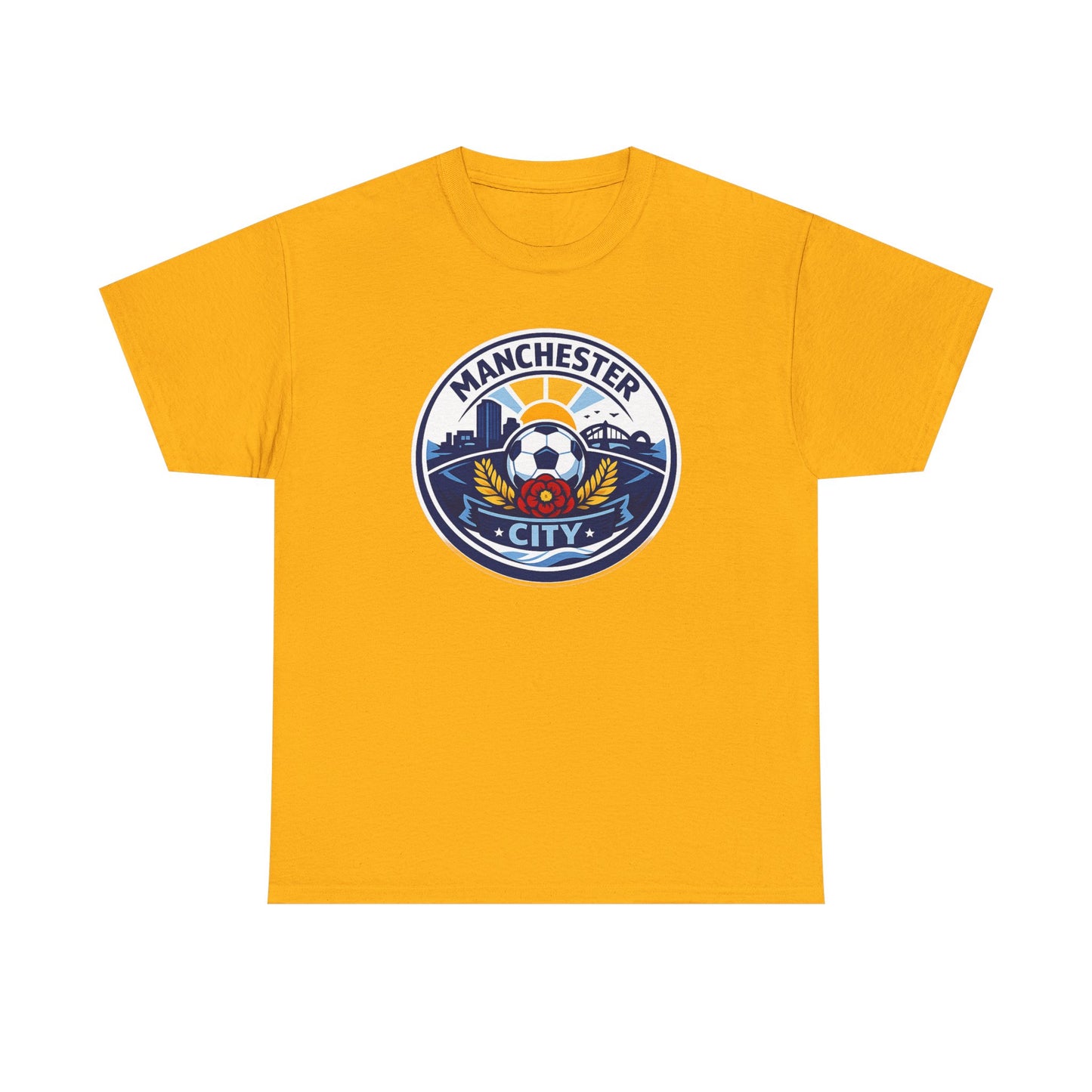 Manchester City Unofficial Soccer Logo T-Shirt — Football Fan Tee