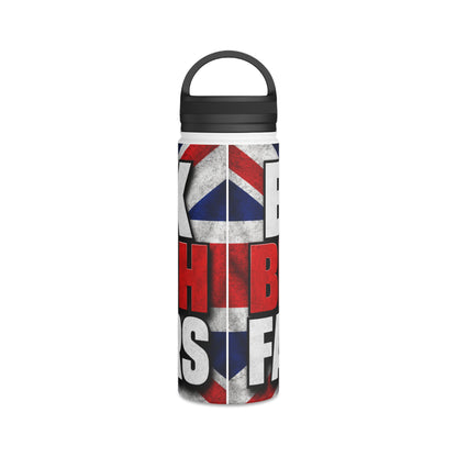 Back British Farmers Stainless Steel Water Bottle — Union Jack Patriotic Insulated Bottle