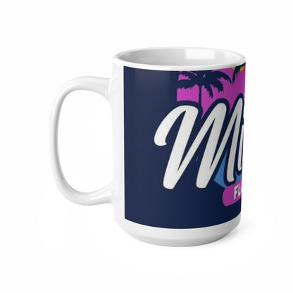 Miami Florida Retro Palm Tree Coffee Mug — 11oz & 15oz Ceramic
