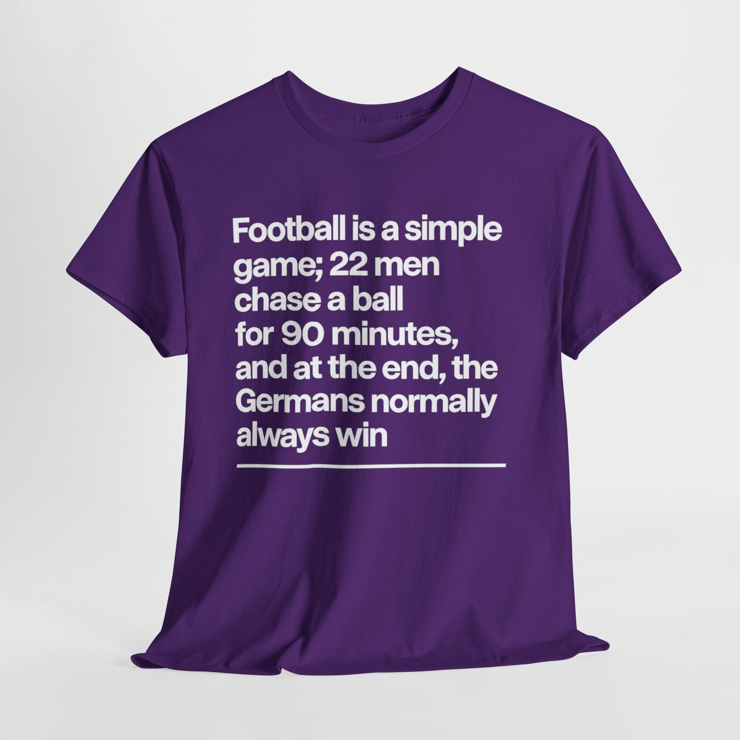 Funny Quote T-Shirt — 'Football is a simple game...' Graphic Tee