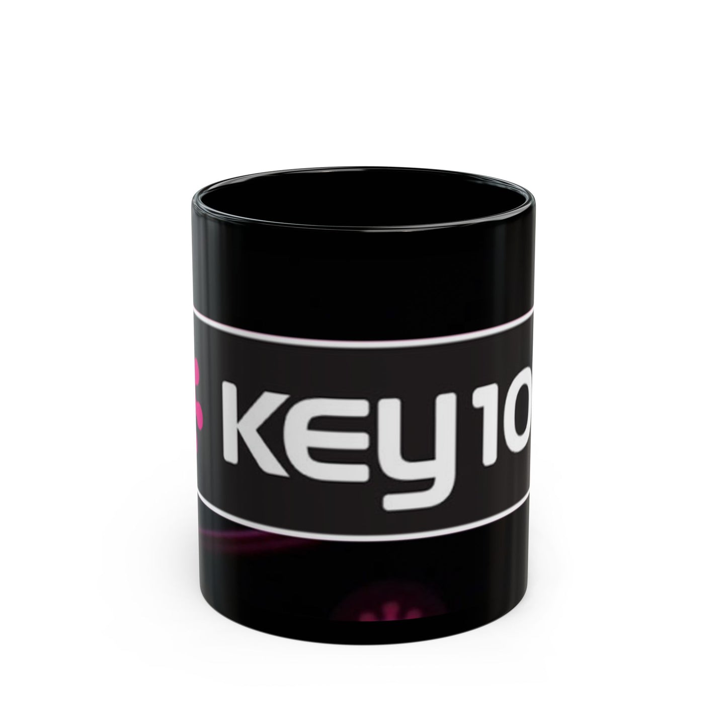Key 103 Black Coffee Mug – Retro Radio Logo 11oz/15oz