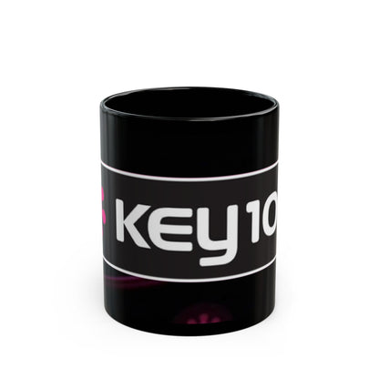 Key 103 Black Coffee Mug – Retro Radio Logo 11oz/15oz