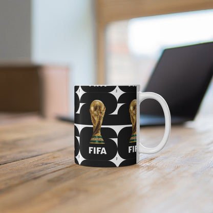 FIFA World Cup 2026 Logo Ceramic Mug — Soccer Fan Coffee Cup (11oz & 15oz)