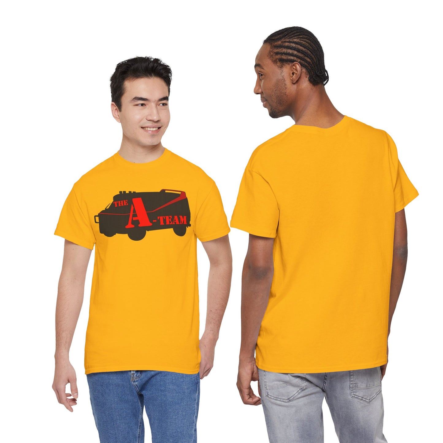 A-Team Van Graphic Tee — Retro Action TV Logo T-Shirt